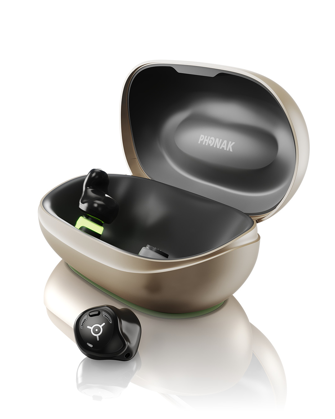 Hearing Aid with Charging Case